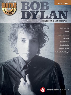 Bob Dylan - Guitar Play-Along Volume 148 - Guitar Hal Leonard Guitar TAB with Lyrics & Chords Softcover/CD