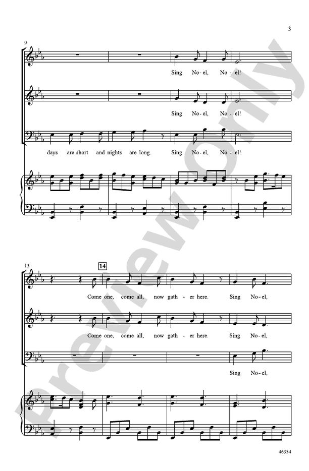 A Winter Noel - SAB Choral Octavo (Digital Download)