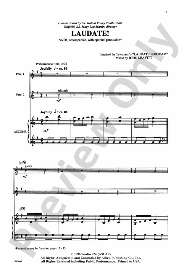 Laudate! – SATB Choral Octavo (Digital Download)