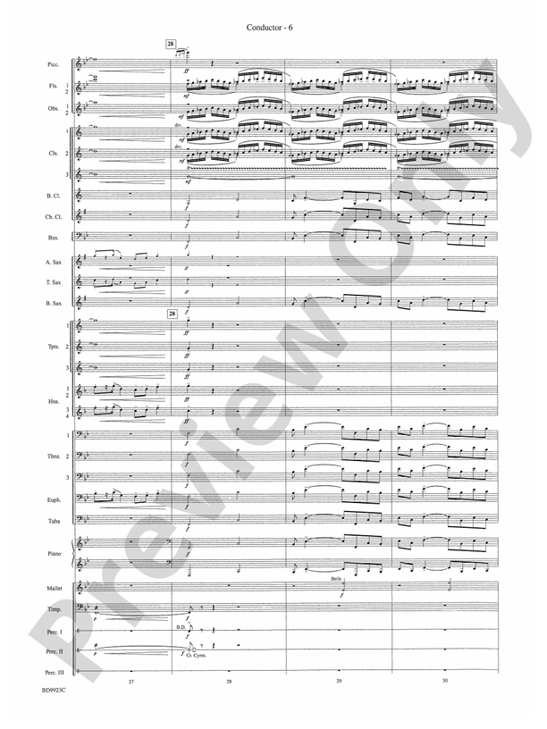 The Winds of Poseidon (from The Odyssey (Symphony No. 2)) - Concert Band Conductor Score & Parts (Digital Download)