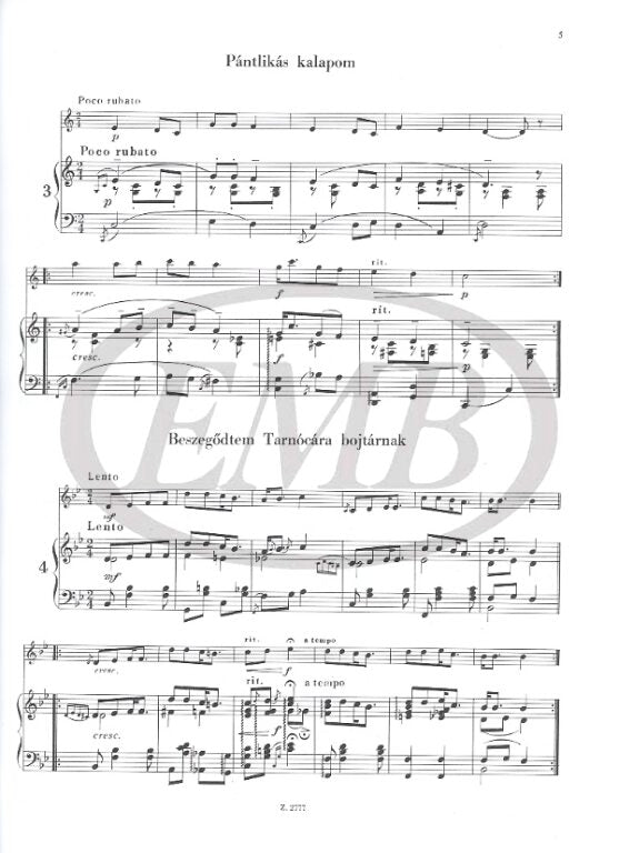 Play Up Gypsy: 60 Hungarian Songs - Violin/Piano Accompaniment EMB Z2777