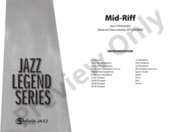 Mid-Riff - Jazz Ensemble Conductor Score & Parts (Digital Download)