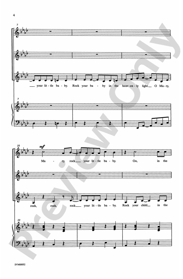 Mary, Mary – SSA Choral Octavo (Digital Download)