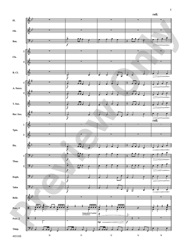 Lion Pride - Concert Band Conductor Score & Parts (Digital Download)