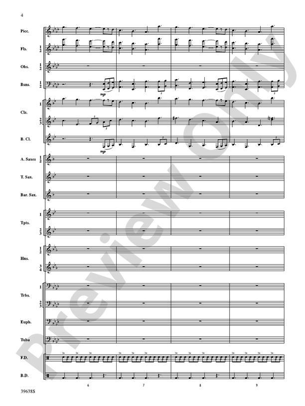 Field Ayres - Concert Band Conductor Score & Parts (Digital Download)