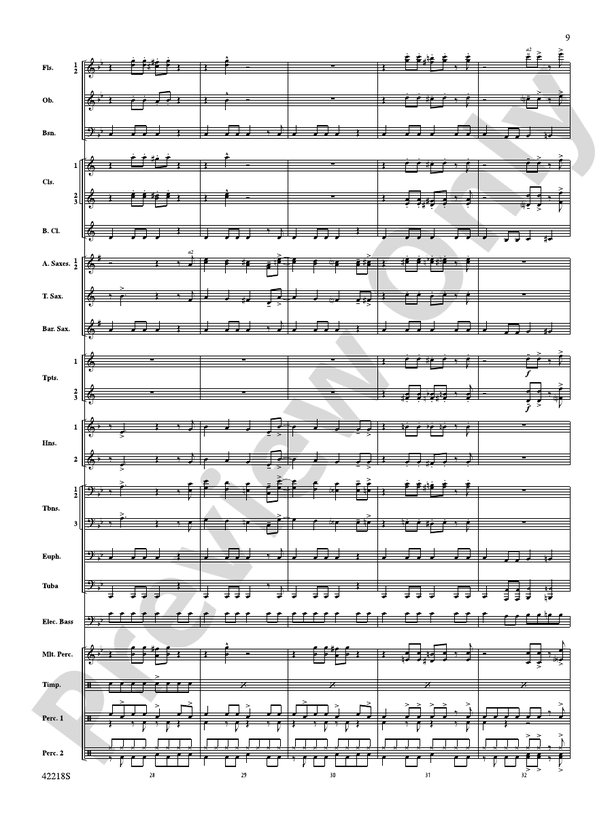 Tower of Power Greatest Hits - Concert Band Conductor Score & Parts (Digital Download)