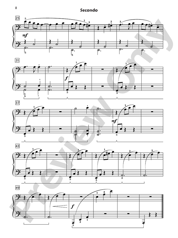 Premier Piano Course, Duet 4 - 1 Piano, 4 Hands (Digital Download)