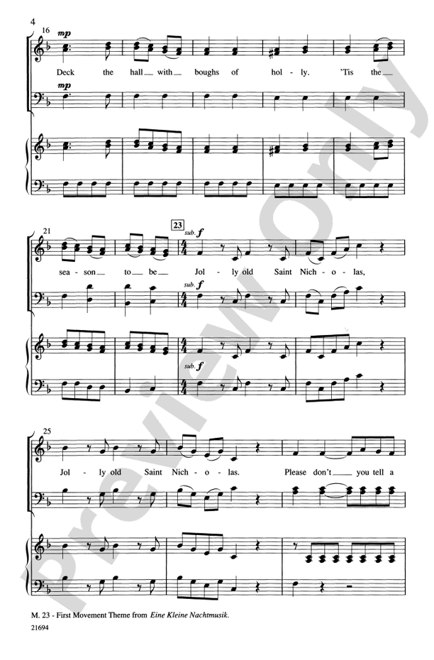 Merry Christmas, Mozart – SATB Choral Octavo (Digital Download)
