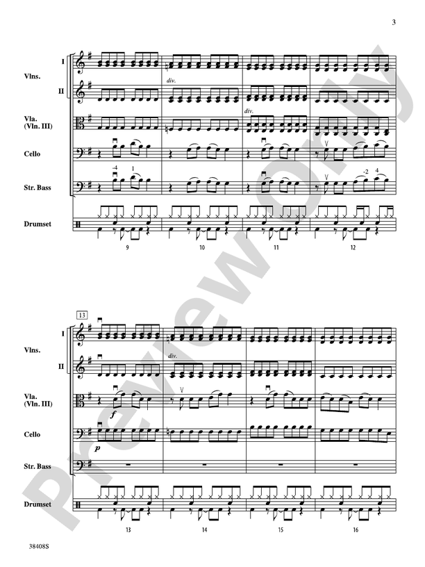 Firework - String Orchestra Conductor Score & Parts (Digital Download)