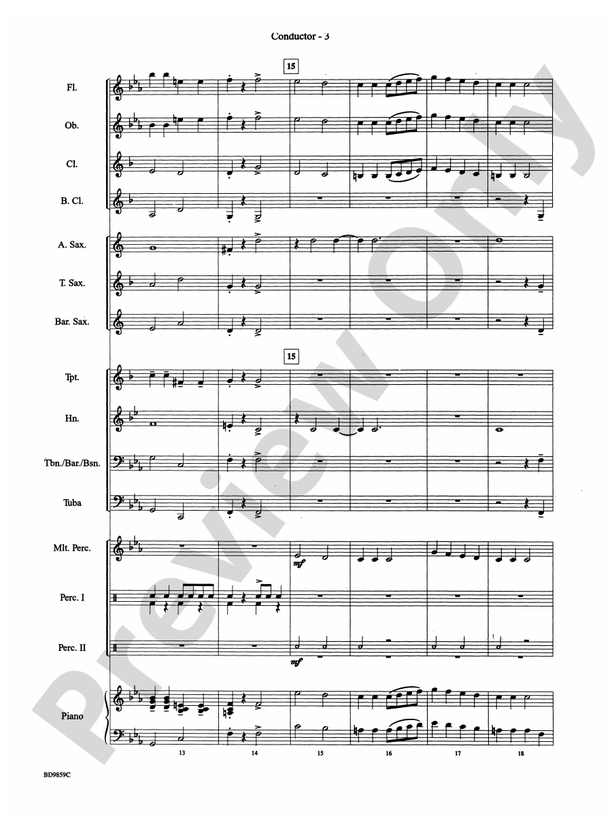 Classic Bits & Pieces (based on Favorite Classic Themes) - Concert Band Conductor Score & Parts (Digital Download)