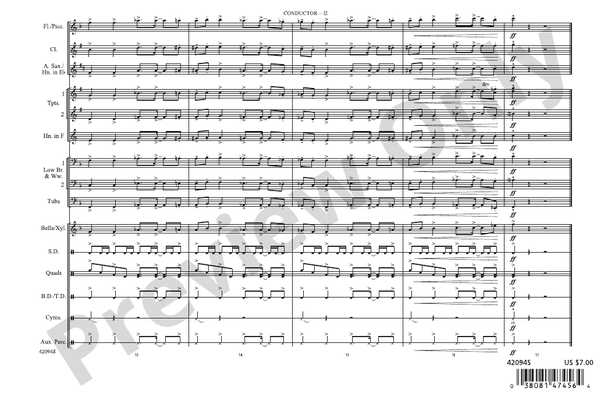 Rockin' Sports Jams, Vol. 3 – Marching Band Conductor Score & Parts (Digital Download)