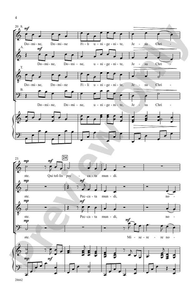 Domine Deus – SATB Choral Octavo (Digital Download)