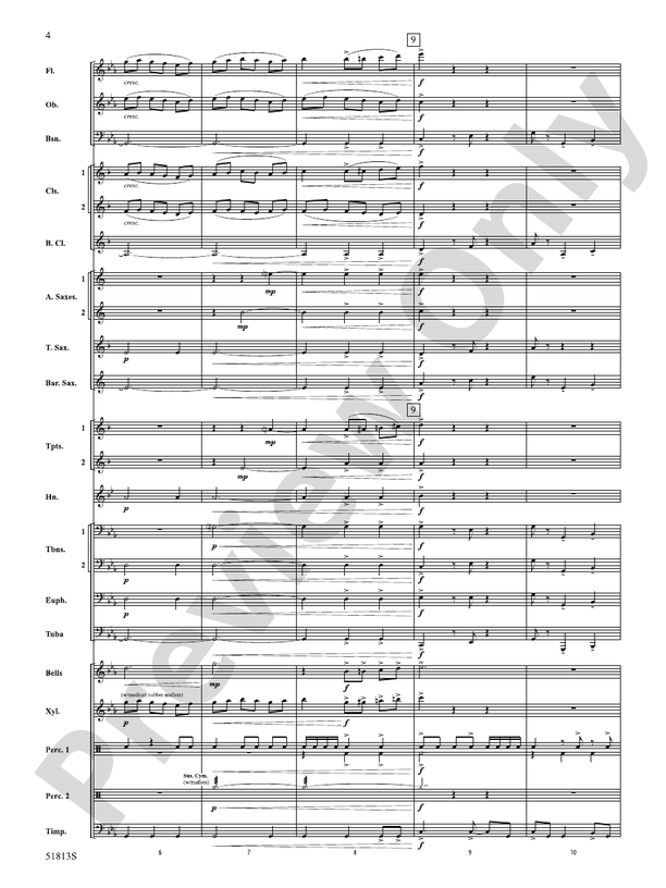 On a Tear - Concert Band Conductor Score & Parts(Digital Download)