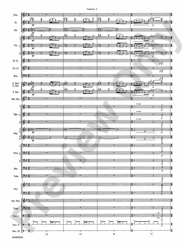 Northwoods: Of Might and Mettle - Concert Band Conductor Score & Parts (Digital Download)