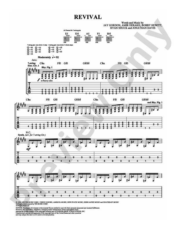 Revival - Guitar TAB (Digital Download)