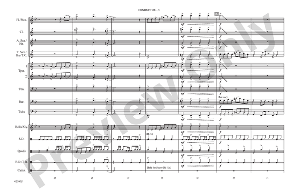 The Jazz Police – Marching Band Conductor Score & Parts (Digital Download)