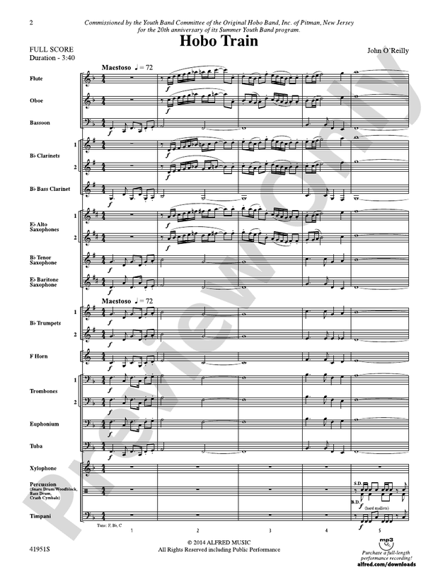 Holiday Bobsled Run - Concert Band Conductor Score & Parts (Digital Download)