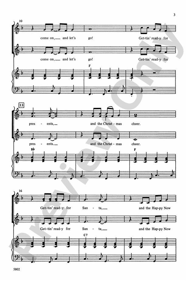 Gettin' Ready for Christmas – 2-Part Choral Octavo (Digital Download)