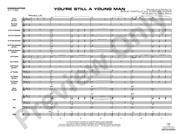 You're Still a Young Man - Jazz Ensemble Conductor Score & Parts (Digital Download)