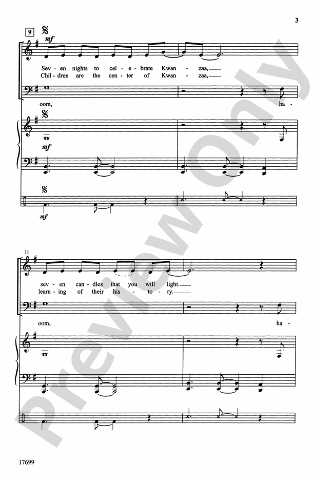 Celebrate Kwanzaa – 3-Part Mixed Choral Octavo (Digital Download)