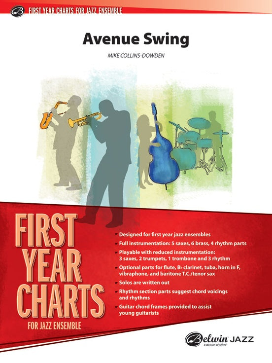 Avenue Swing - Jazz Ensemble Conductor Score & Parts(Digital Download)