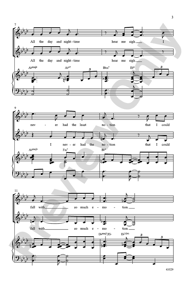 I've Got a Crush on You – SSAA Choral Octavo (Digital Download)