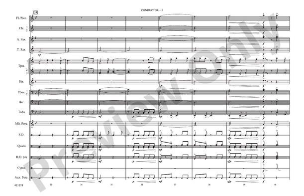 Carry On – Marching Band Conductor Score & Parts (Digital Download)