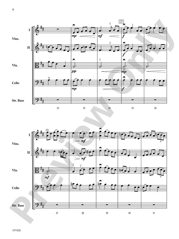 La Betaille (You Little Wild Thing) – String Orchestra Conductor Score & Parts (Digital Download)