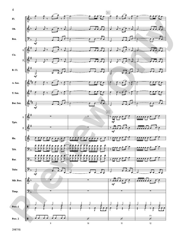 Party in the U.S.A. (Grade 2) - Concert Band Conductor Score & Parts (Digital Download)