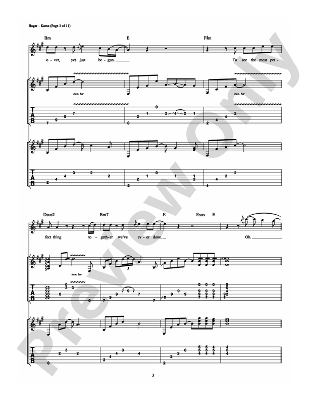 Kama - Guitar TAB (Digital Download)