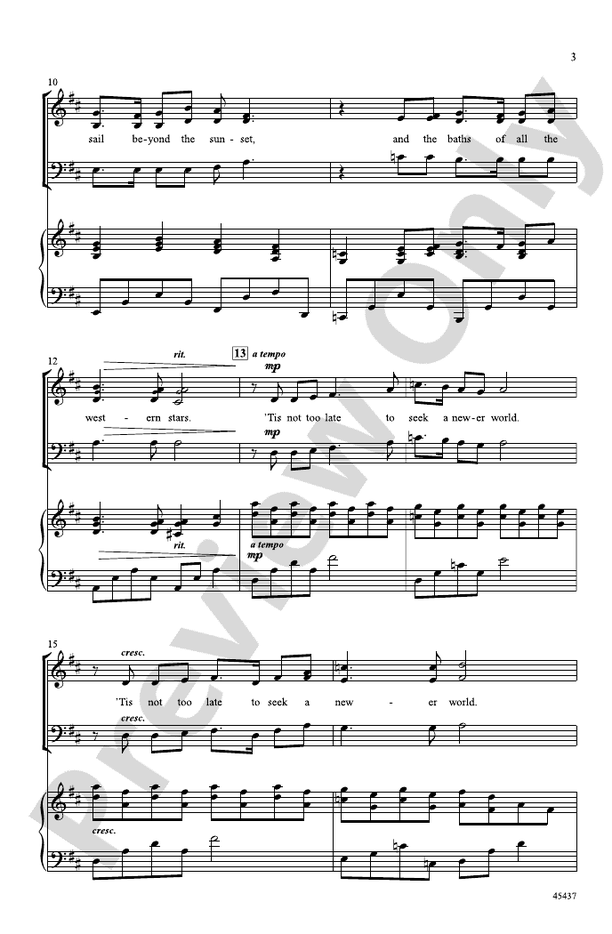 A Newer World - SAB Choral Octavo (Digital Download)