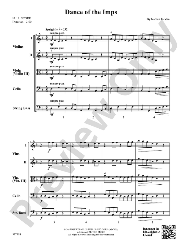 Dance of the Imps - String Orchestra Conductor Score & Parts (Digital Download)