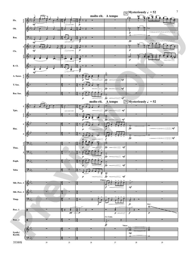 In Honor of the Fallen - Concert Band Conductor Score & Parts (Digital Download)