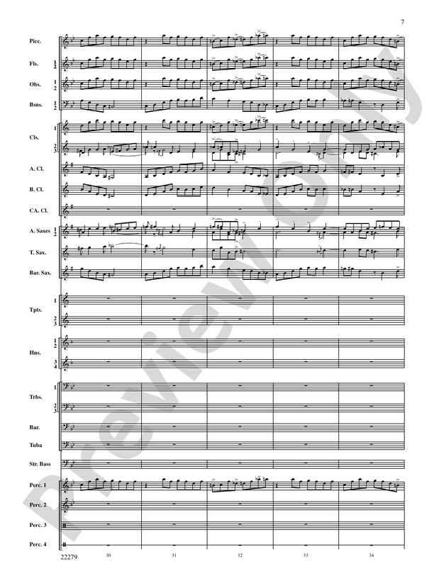 Bayou Breakdown - Concert Band Conductor Score & Parts (Digital Download)