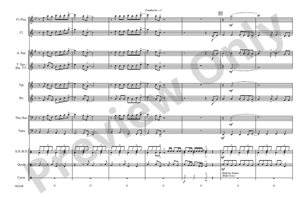 Grenade – Marching Band Conductor Score & Parts (Digital Download)