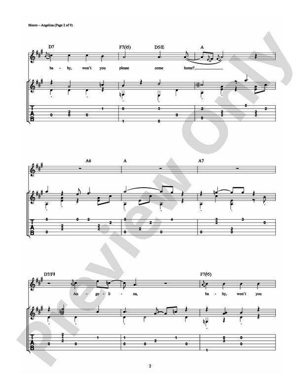 Angelina - Guitar TAB (Digital Download)