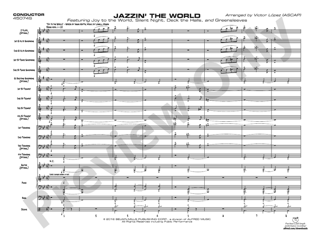 Jazzin' the World – Jazz Ensemble Conductor Score & Parts (Digital Download)