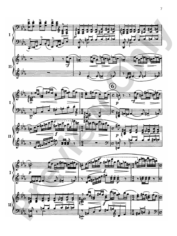 Symphonic Dances, Opus 45 - I. Non Allegro - 2 Pianos, 4 Hands (Digital Download)