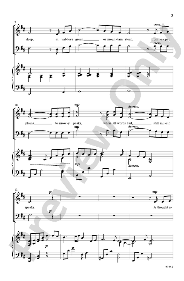 Music Speaks – SAB Choral Octavo (Digital Download)