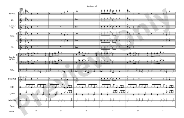 All I Wanna Do – Marching Band Conductor Score & Parts (Digital Download)