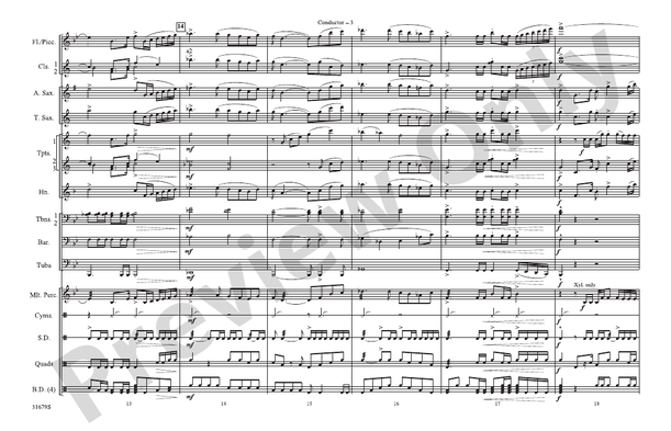 Silverado – Marching Band Conductor Score & Parts (Digital Download)