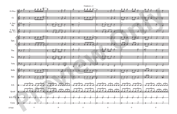 Shake, Rattle and Roll – Marching Band Conductor Score & Parts (Digital Download)