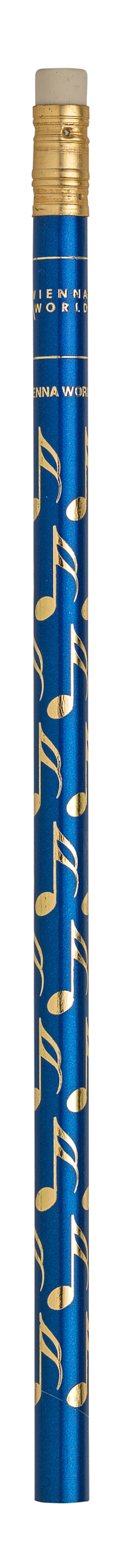 Pencil Blue with Gold Notes