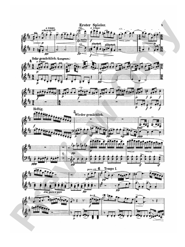 Mahler - Symphony No. 4, in G Major - 1 Piano, 4 Hands (Digital Download)