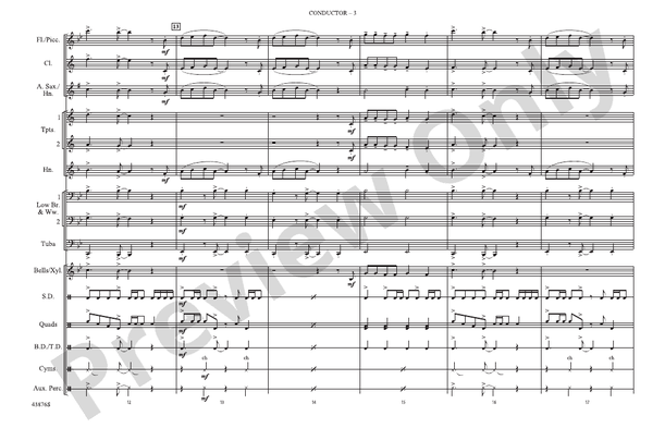 Birthday – Marching Band Conductor Score & Parts (Digital Download)