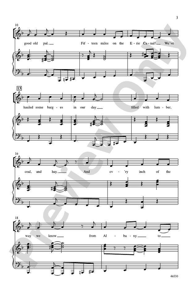 Makin' Music on the Erie Canal – 2-Part Choral Octavo (Digital Download)