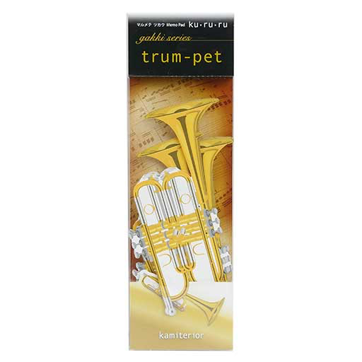 Gift Cards -Trumpet. Box Of 15 Cards. Gakki Series By Kamiterior.