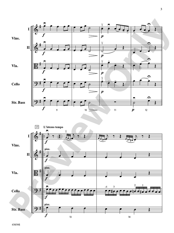 Mozartiana – String Orchestra Conductor Score & Parts (Digital Download)