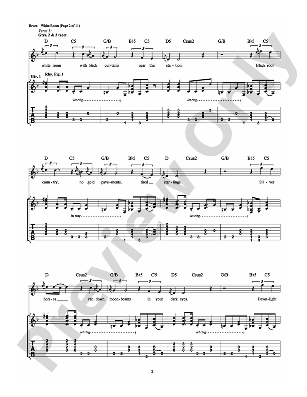 White Room - Guitar TAB (Digital Download)