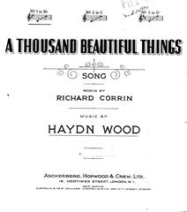 A Thousand Beautiful Things - Bb Major Vocal/Piano (Digital Download)